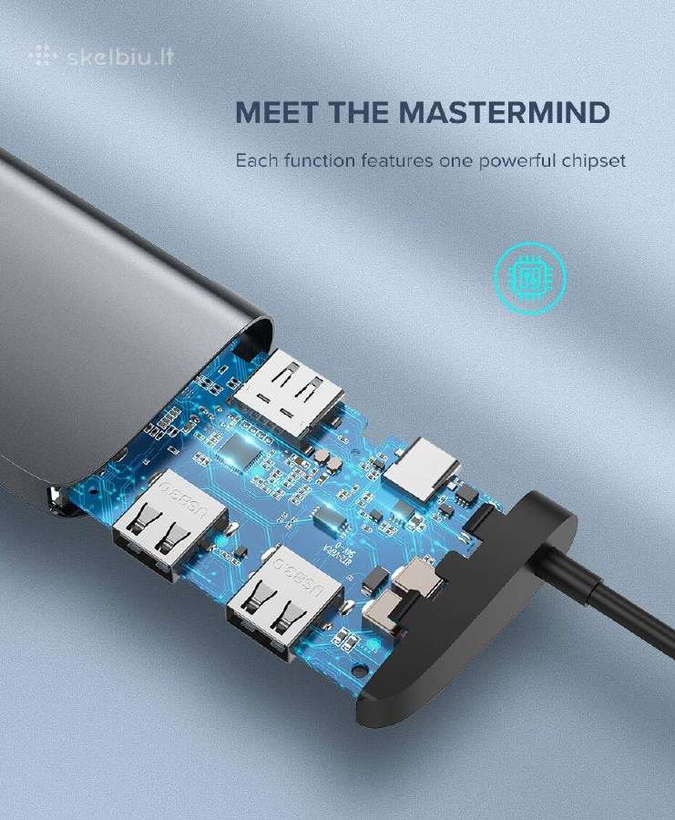 Usb adapteris Ugreen 10 in 1 - nuotraukos Nr. 10