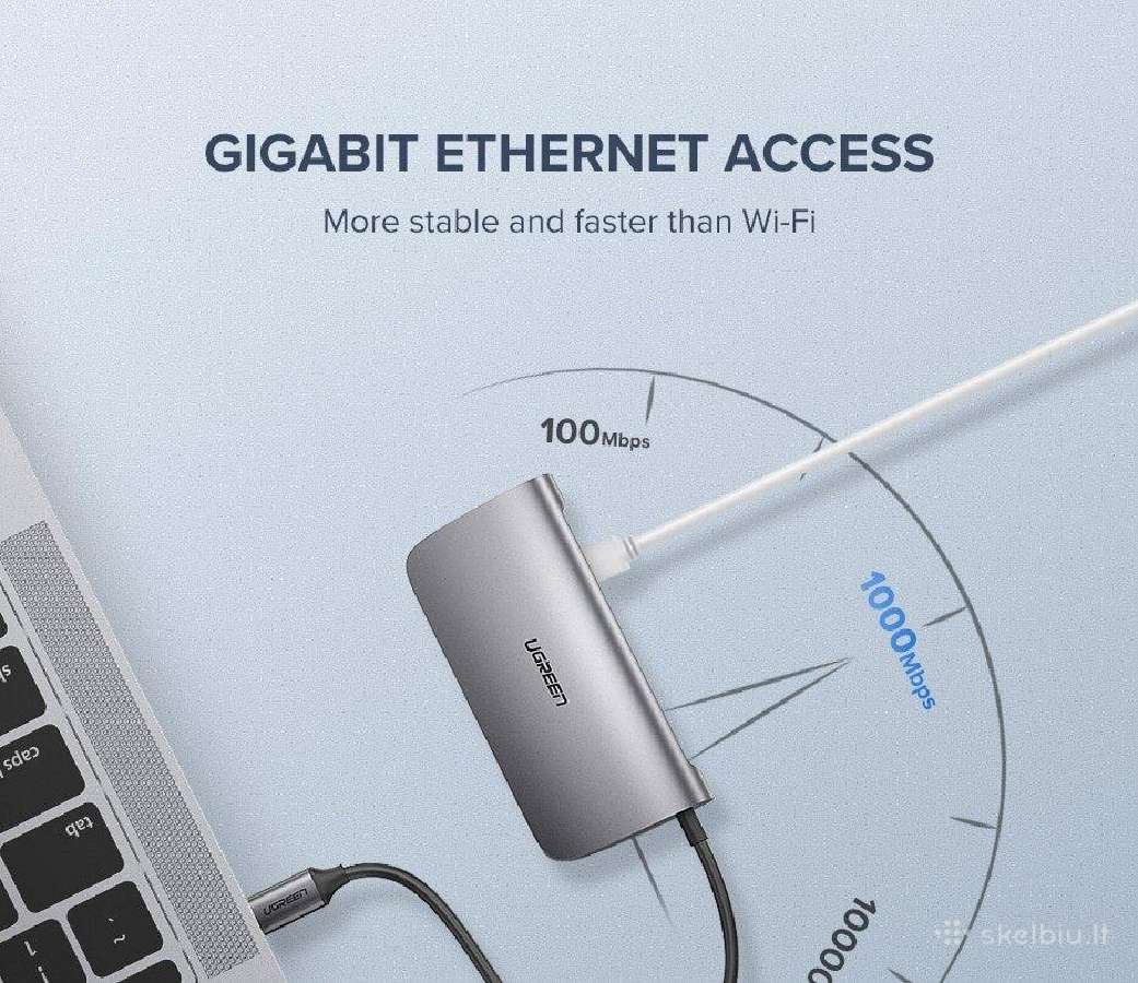 Usb adapteris Ugreen 10 in 1 - nuotraukos Nr. 4