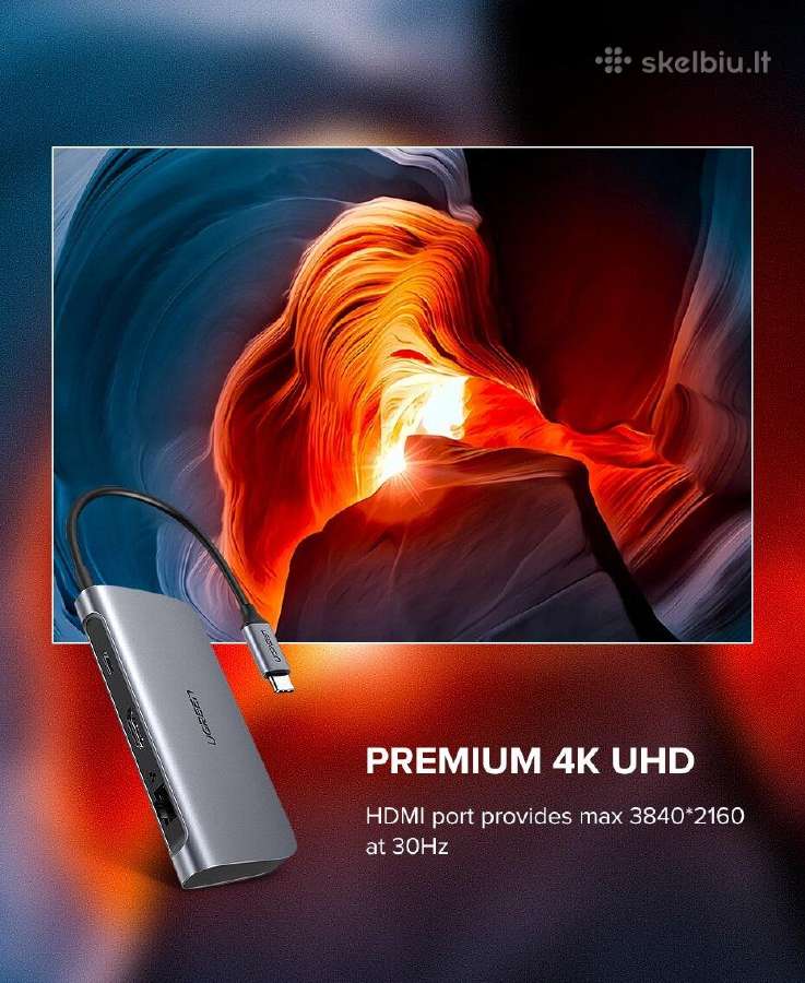 Usb adapteris Ugreen 10 in 1 - nuotraukos Nr. 9