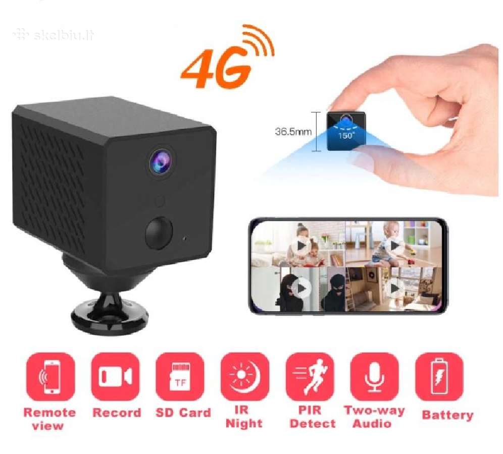 Mini slapta kamera su Sim ( 4G ) - nuotraukos Nr. 3