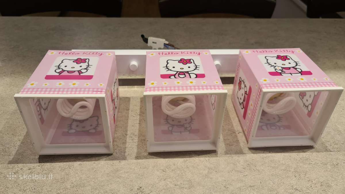 Vaikiškas Šviestuvas Hello Kitty su lemputėmis - nuotraukos Nr. 2
