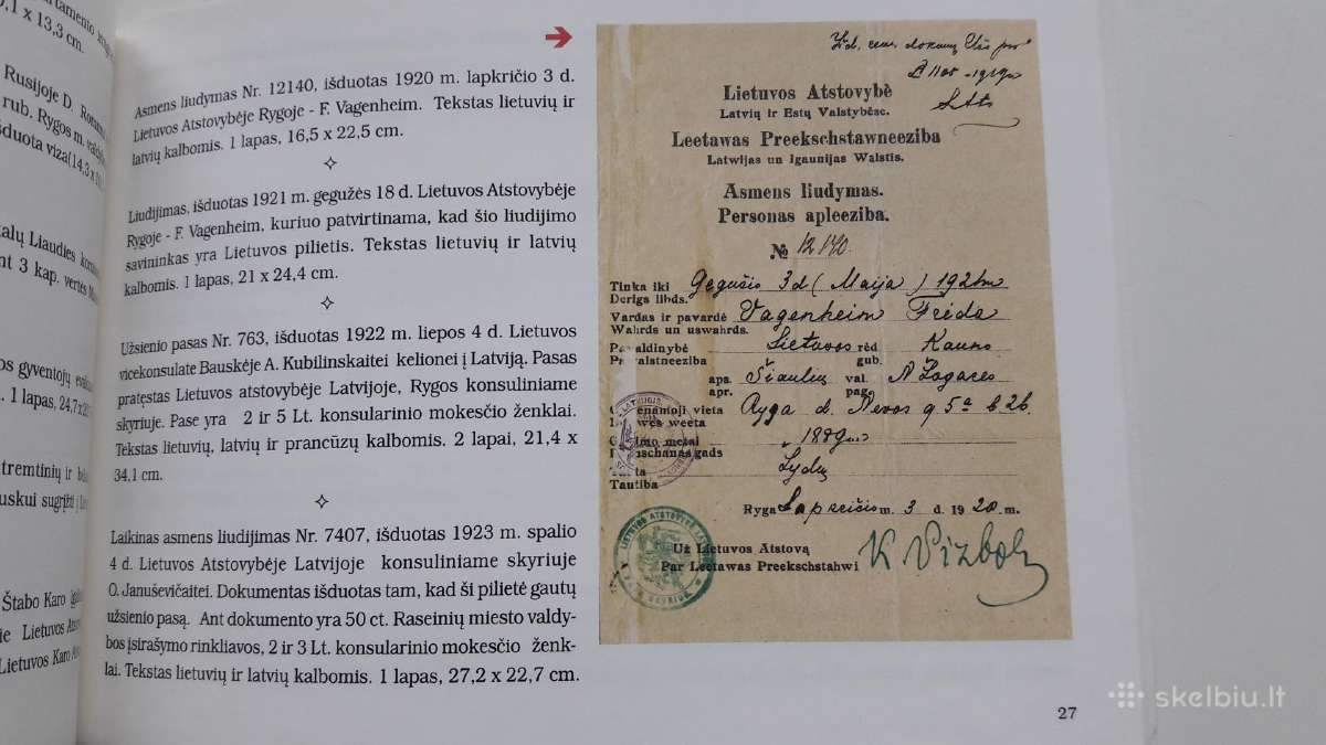 Knyga. Pasai ir asmens dokumentai Lietuvoje - nuotraukos Nr. 5
