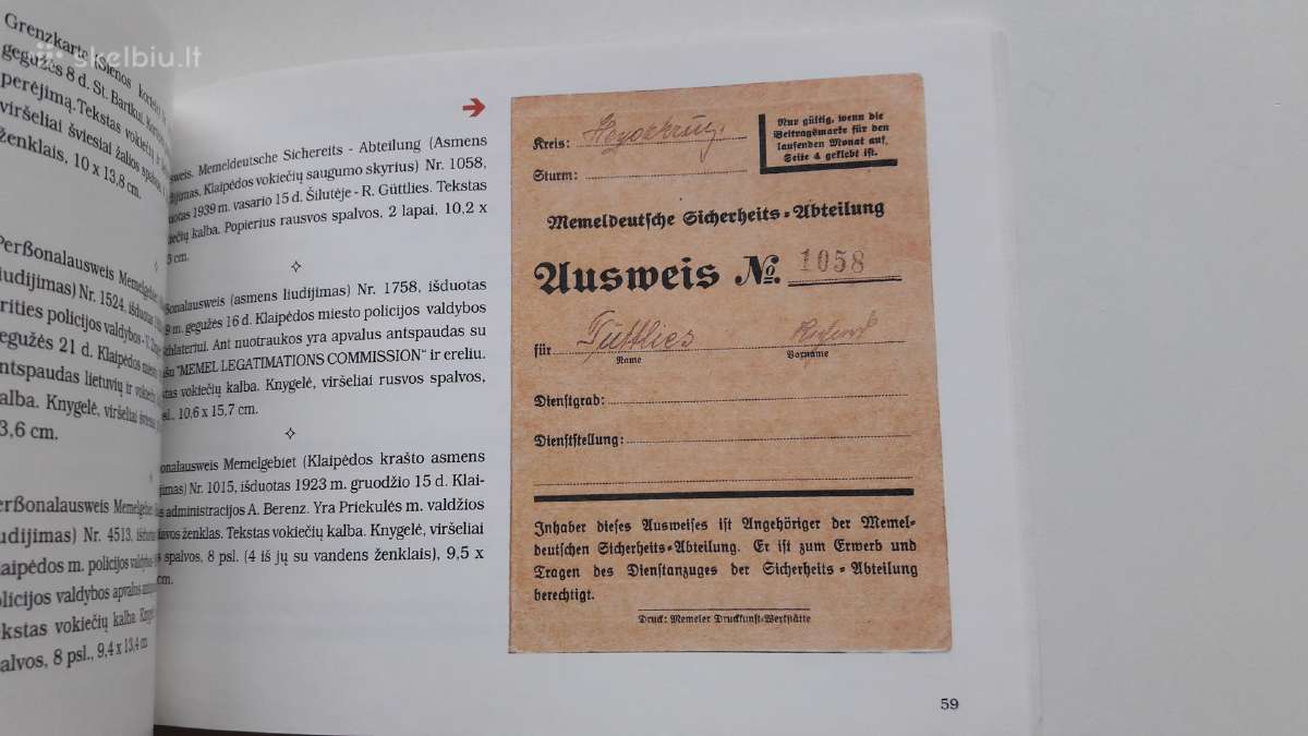 Knyga. Pasai ir asmens dokumentai Lietuvoje - nuotraukos Nr. 9