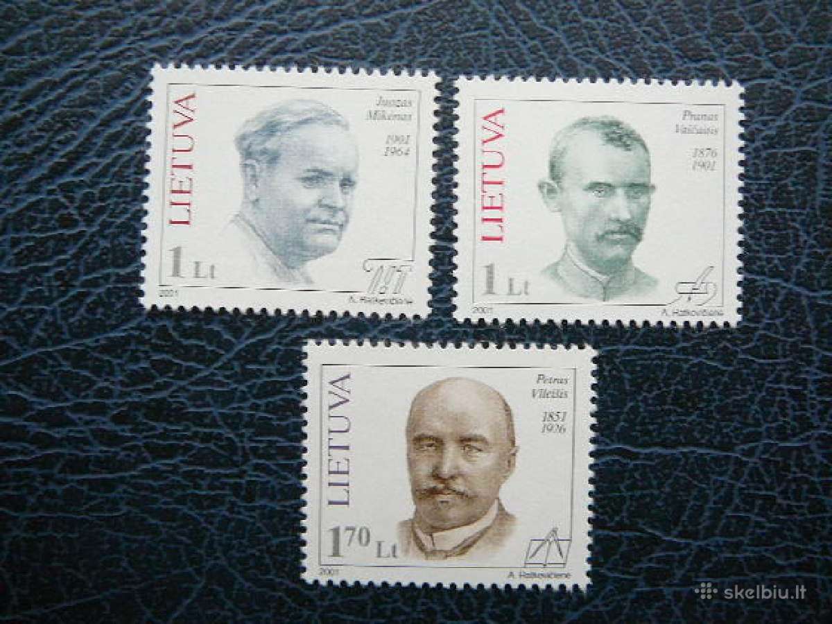 Lietuva 2001 Izymus zmones svarus lit753bk
