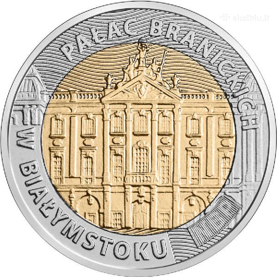 Lenkija 5 Zlotai, 2020 Balstogės Branickių Rūmai