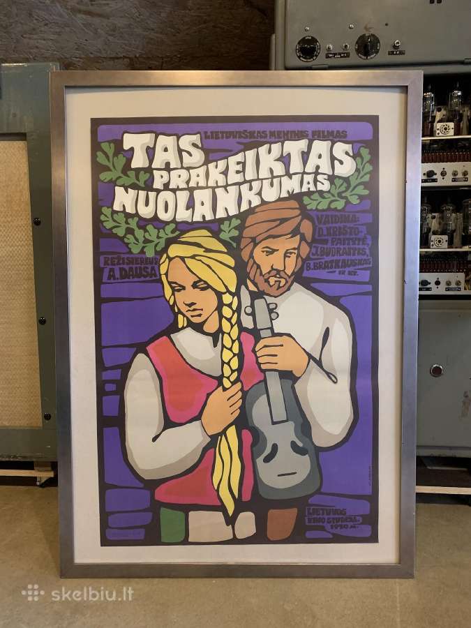 Senovinės lietuviškos kino afišos - plakatai - nuotraukos Nr. 2