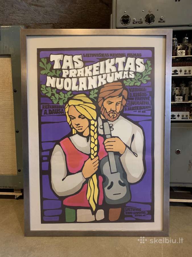 Senovinės lietuviškos kino afišos - plakatai - nuotraukos Nr. 2