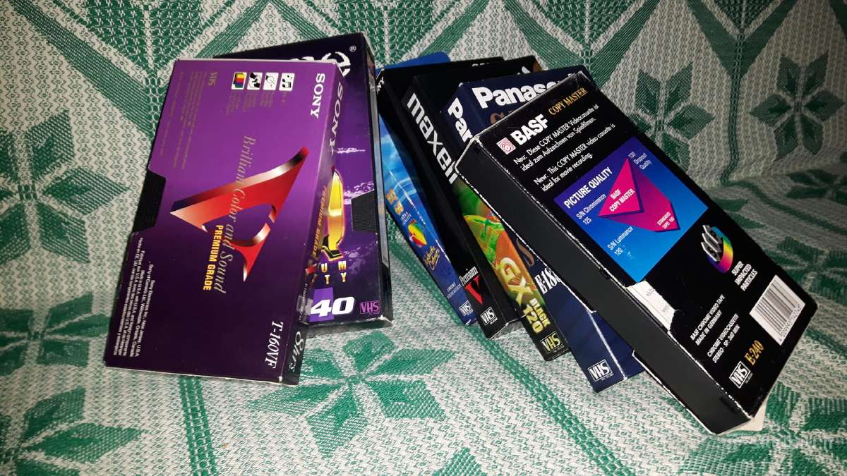 Kasetės Vhs videomagnetofonui