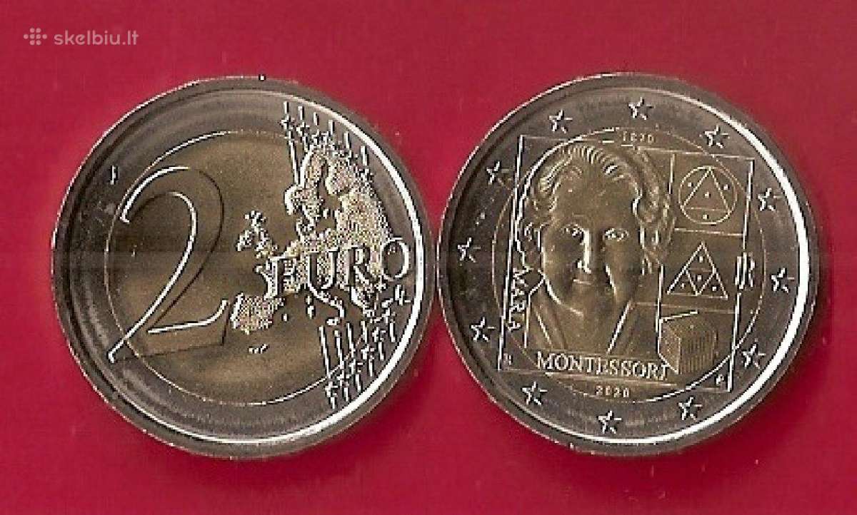 Italija 2020m. 2 € "Marija Montessori" Unc