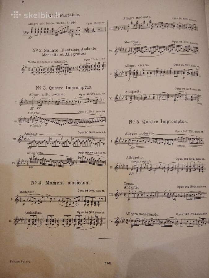 F.šuberto natos fortepijonui - nuotraukos Nr. 2