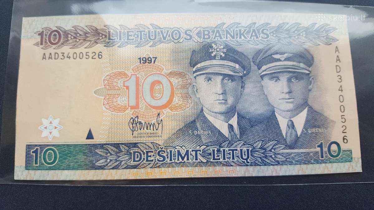 Litų banknotai (nauji) - nuotraukos Nr. 13
