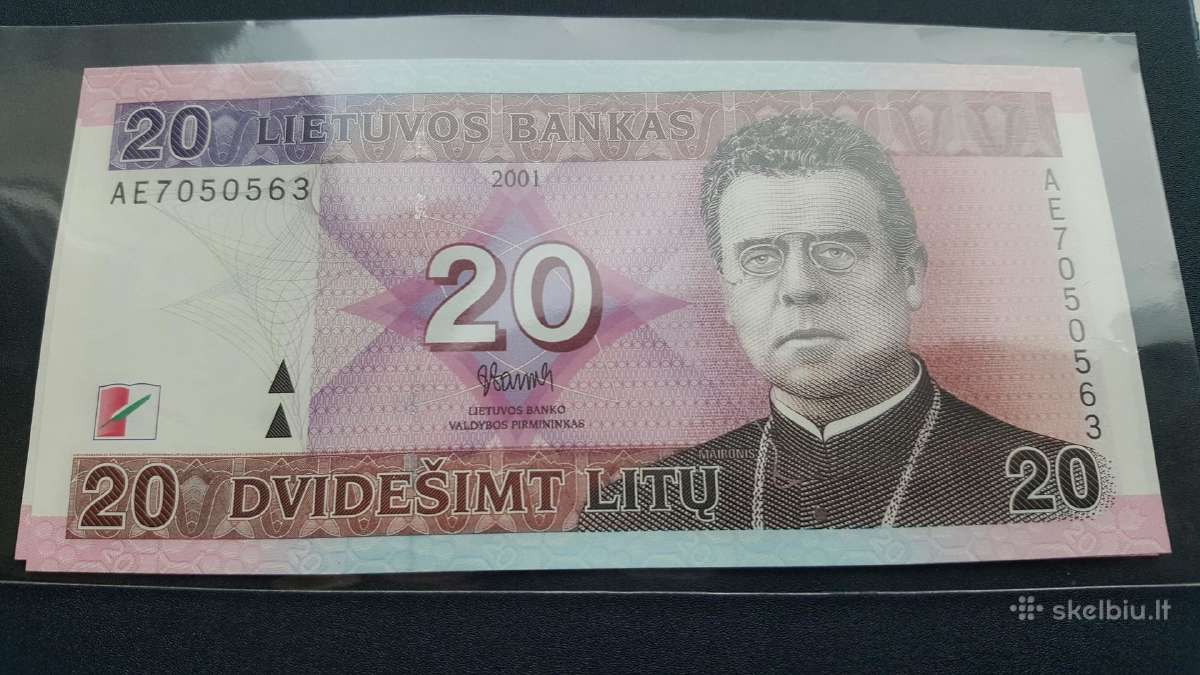 Litų banknotai (nauji) - nuotraukos Nr. 15