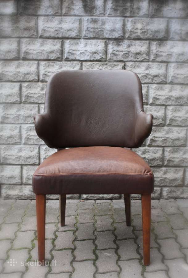 Mid century modern kreslas kede 1960m. Restauruot - nuotraukos Nr. 2