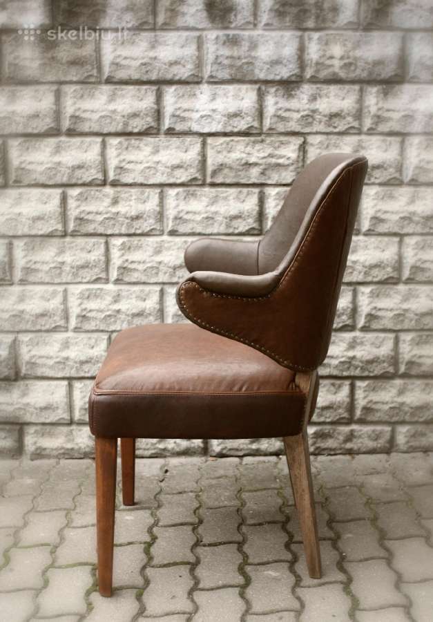 Mid century modern kreslas kede 1960m. Restauruot - nuotraukos Nr. 7