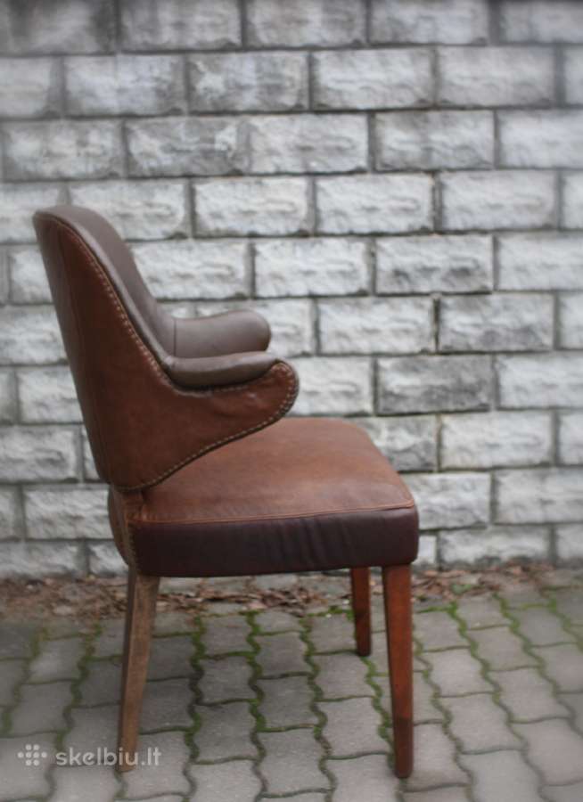 Mid century modern kreslas kede 1960m. Restauruot - nuotraukos Nr. 5
