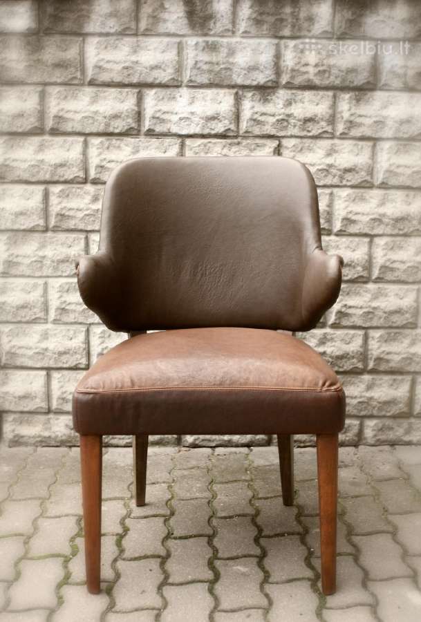 Mid century modern kreslas kede 1960m. Restauruot - nuotraukos Nr. 4