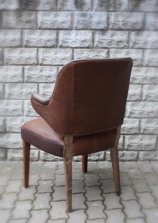 Mid century modern kreslas kede 1960m. Restauruot - nuotraukos Nr. 9