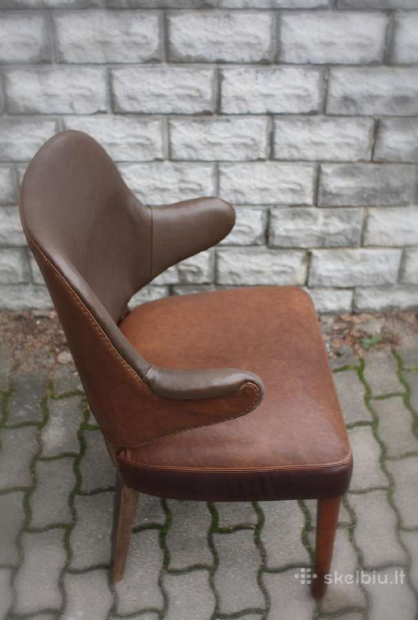 Mid century modern kreslas kede 1960m. Restauruot - nuotraukos Nr. 6