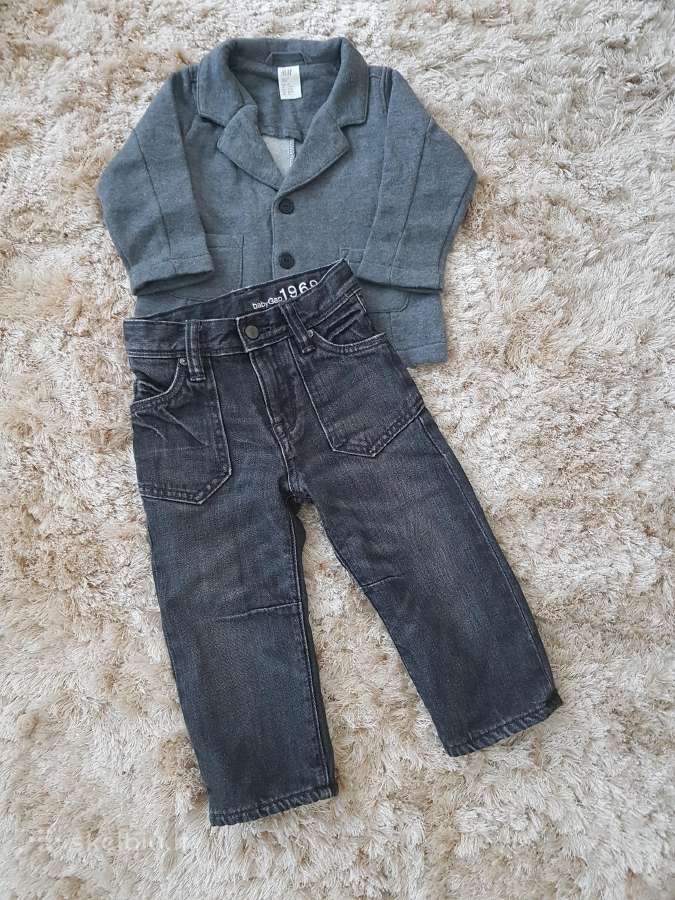 Švarkas ir pašiltintos kelnės H&m Dydis 80