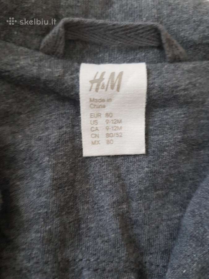 Švarkas ir pašiltintos kelnės H&m Dydis 80 - nuotraukos Nr. 2
