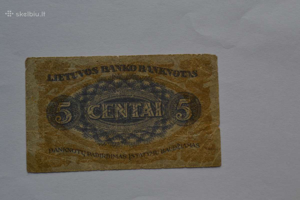 5 centai 1922 m. - nuotraukos Nr. 2