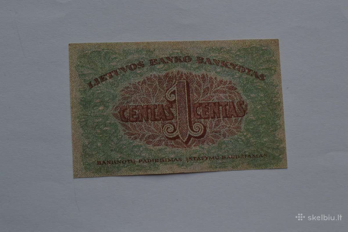 1 centas 1922 m. - nuotraukos Nr. 2