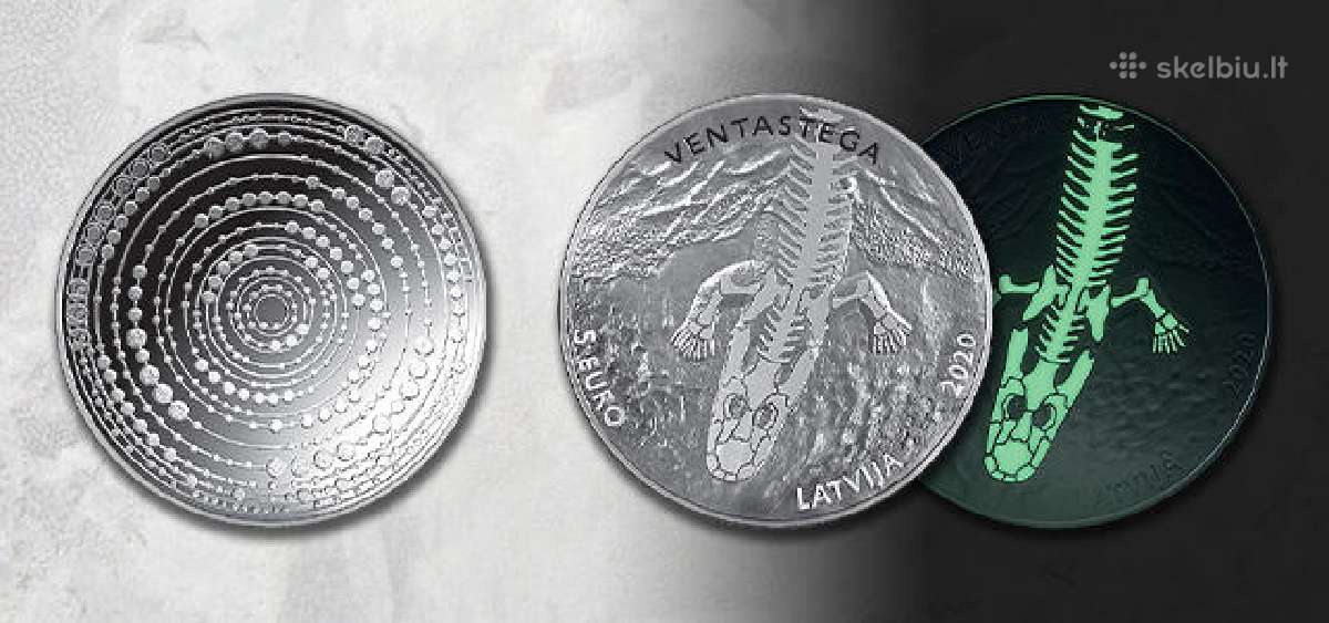Latvija Ventastega 5 eurų sidabrinė moneta. - nuotraukos Nr. 4