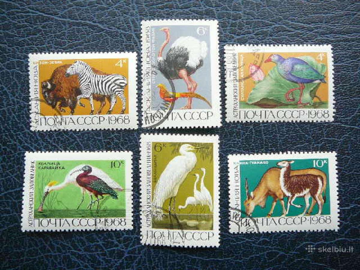 Ssr 1968 Zverys Pauksciai antsp. a3545