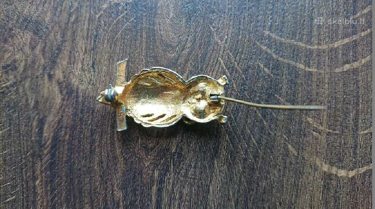 Puosni metaline sage Peleda segtukas Vintazinis - nuotraukos Nr. 14