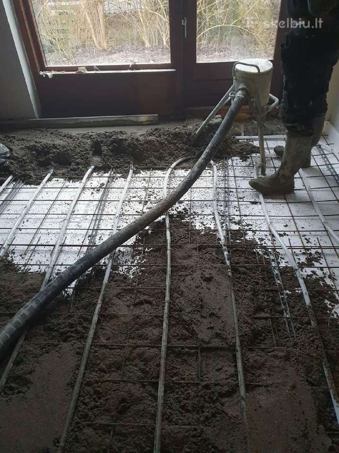 Mažų plotų grindų betonavimas - nuotraukos Nr. 8