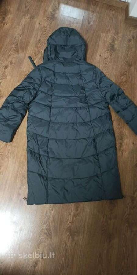 Chaki spalvos ilga žieminė striukė paltas (XL-XXL) - nuotraukos Nr. 4