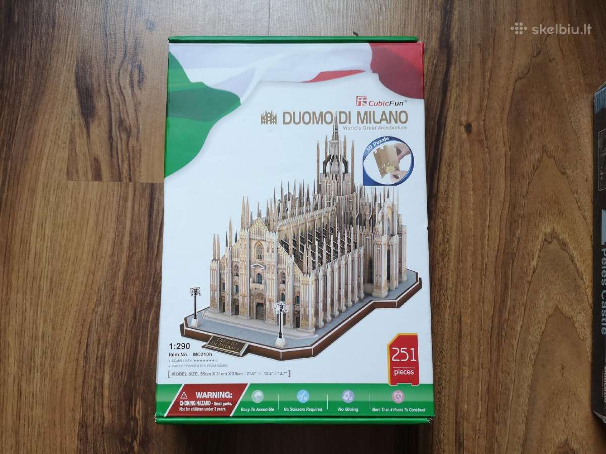 3D architektūrinės puzlės dėlionės