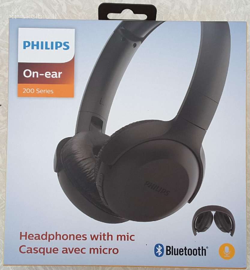 Ausinės belaidės Philips Tauh202bk, naujos - nuotraukos Nr. 6
