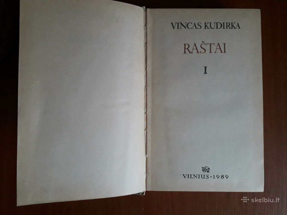 Vincas Kudirka "Raštai" 1 tomas 1989 metai - nuotraukos Nr. 2