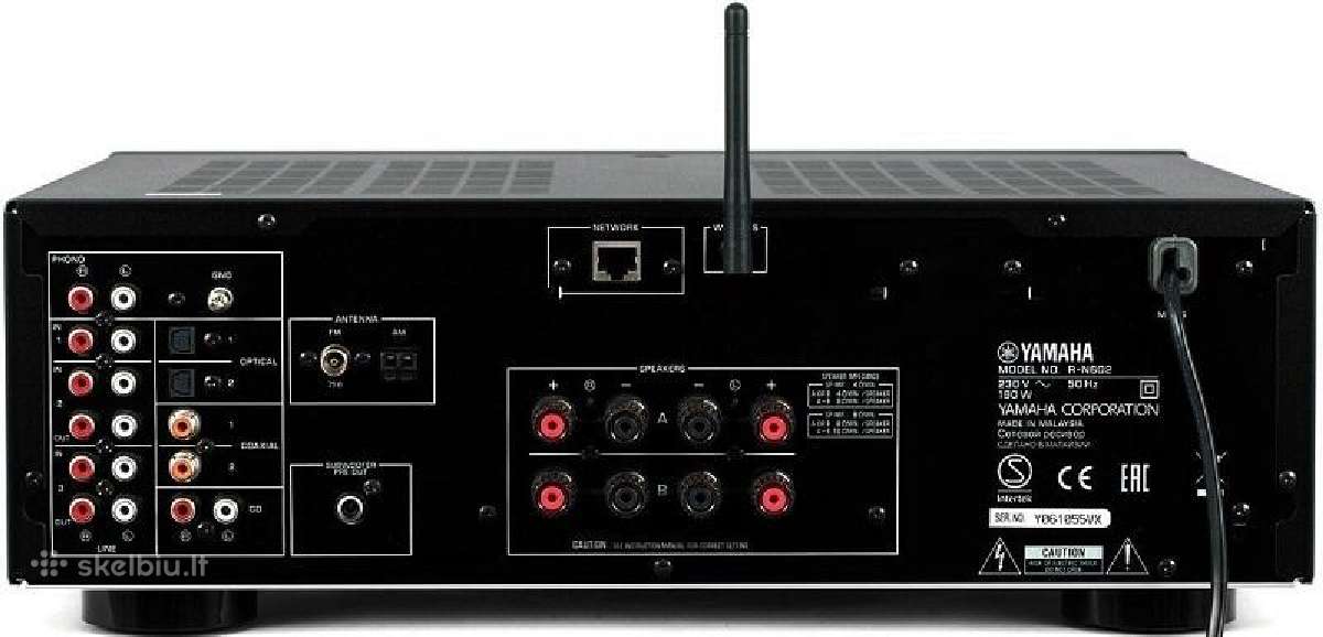 Yamaha R-s202d 2x140w(8) integruotas stiprintuvas - nuotraukos Nr. 5