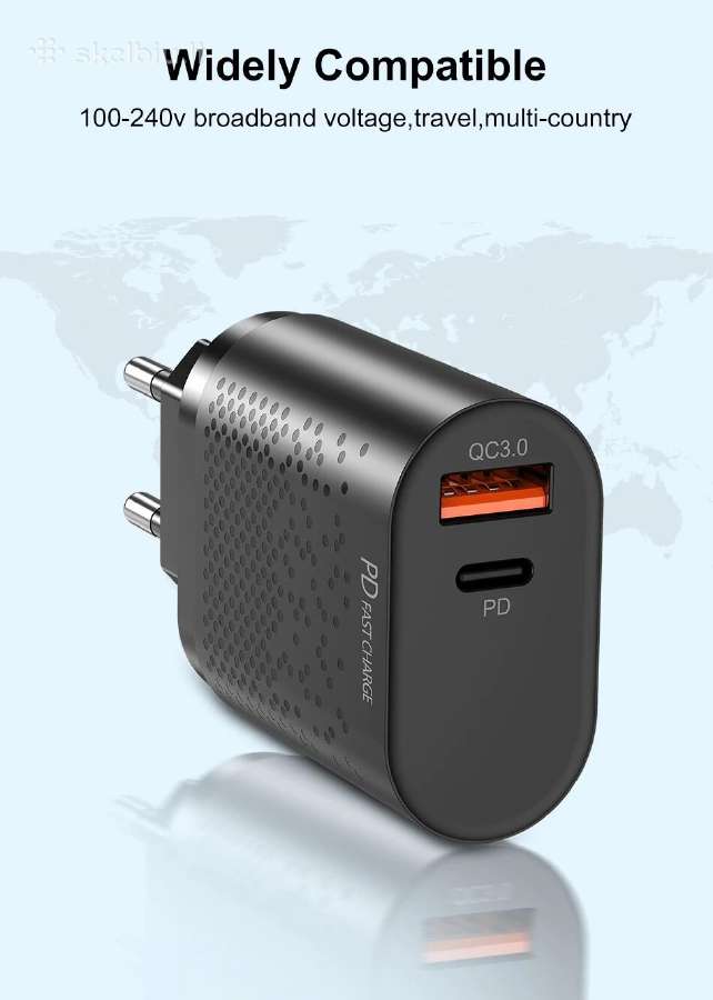 iPhone 12,11,xr ir kt. telefonų greitas kroviklis - nuotraukos Nr. 4