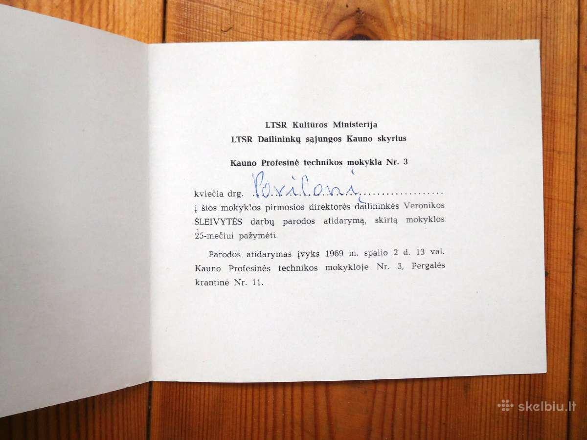 1969 Ltsr Dailininkų sąjungos Kauno skyrius - nuotraukos Nr. 2