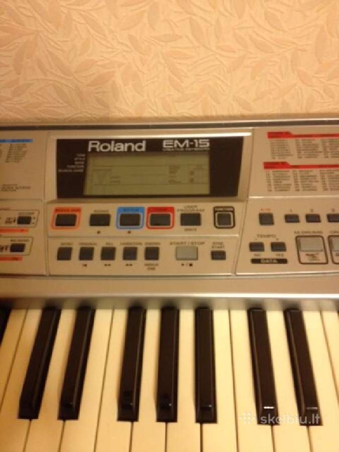 Sintezatorius Roland Em-15 (5 oktavu) 61 klavisu - nuotraukos Nr. 4