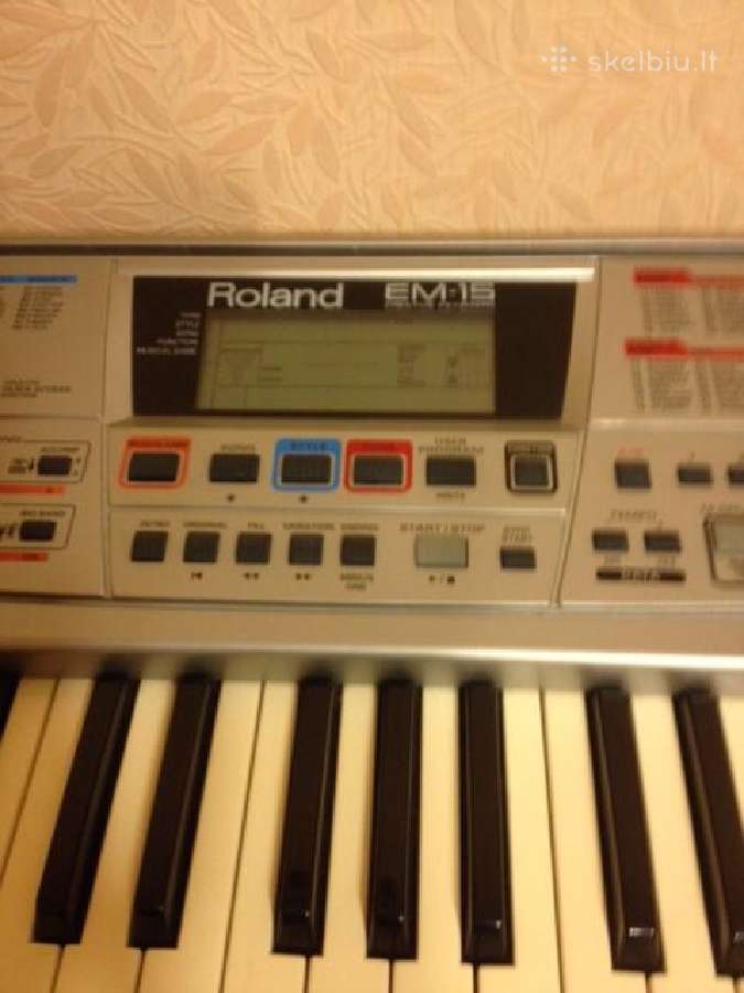 Sintezatorius Roland Em-15 (5 oktavu) 61 klavisu - nuotraukos Nr. 5