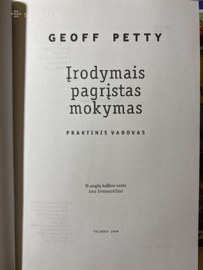 Knyga pedagogui “Įrodymai pagrįstas mokymas - nuotraukos Nr. 2