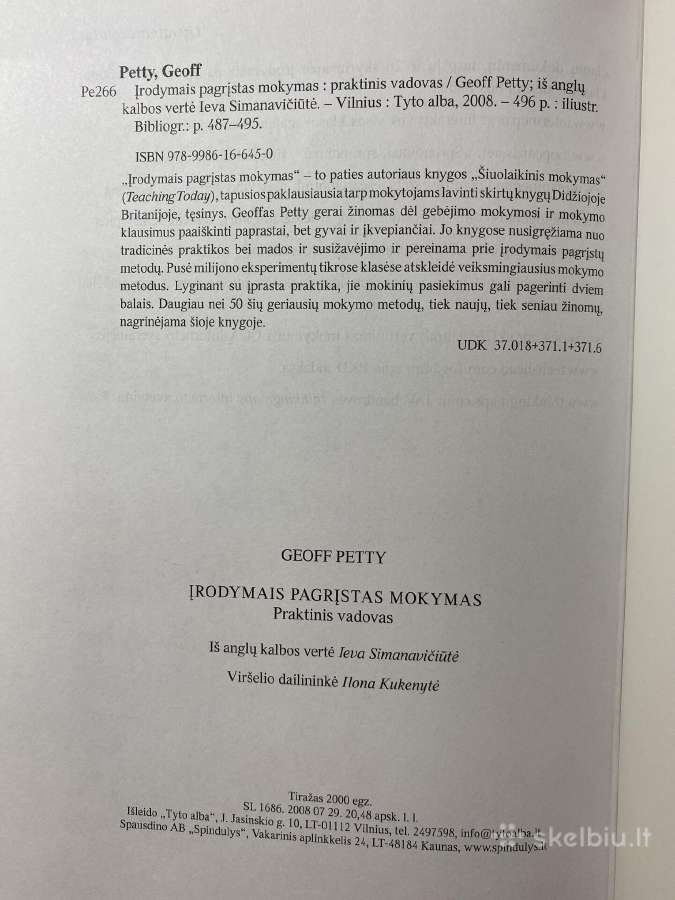 Knyga pedagogui “Įrodymai pagrįstas mokymas - nuotraukos Nr. 3