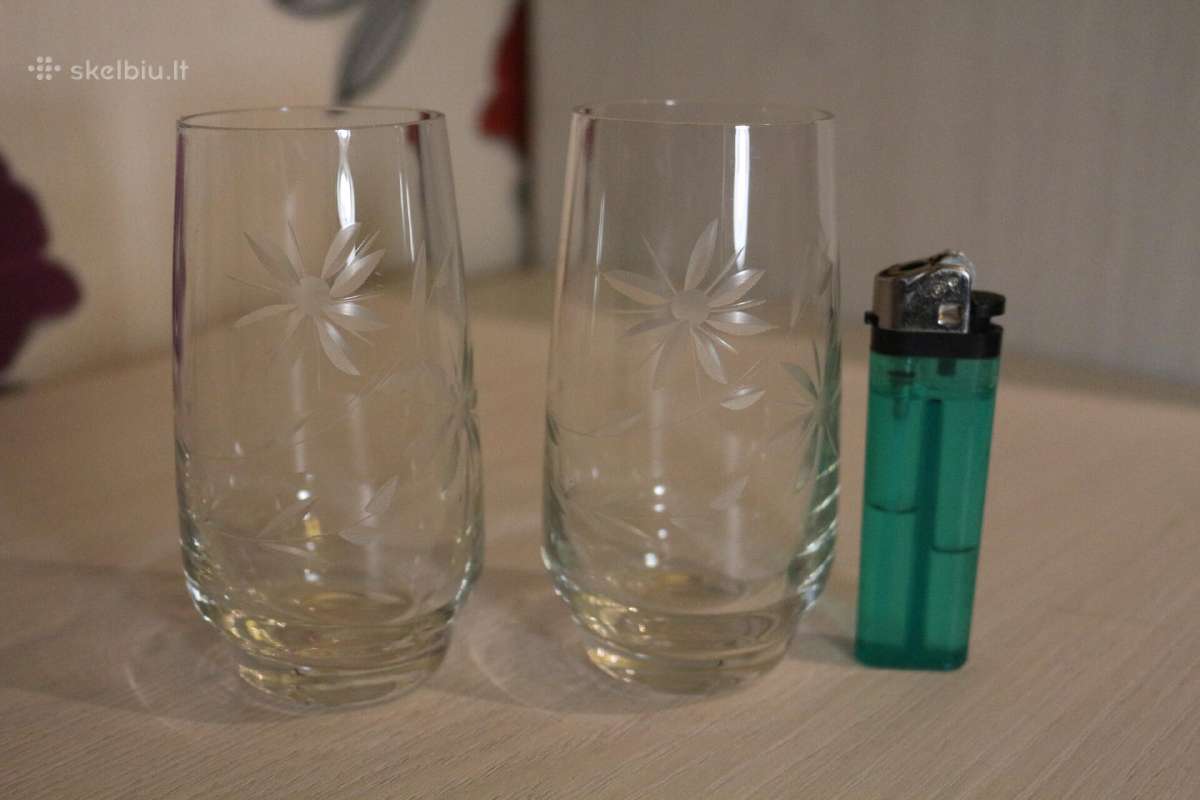 Mažai naudotos,senos,iš komplektų stiklinės - nuotraukos Nr. 5