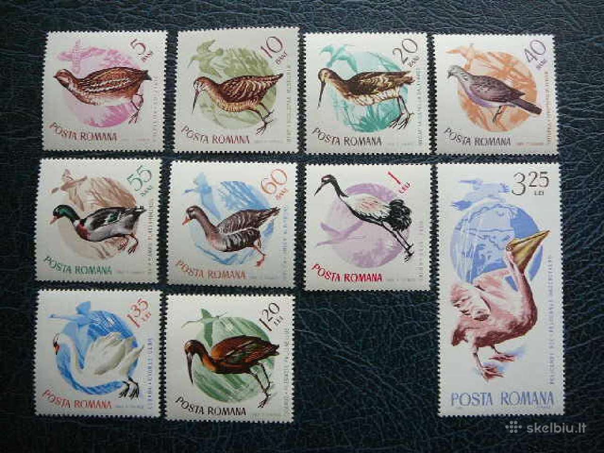 Pauksciai Rumunija 1965 Mnh alb2430