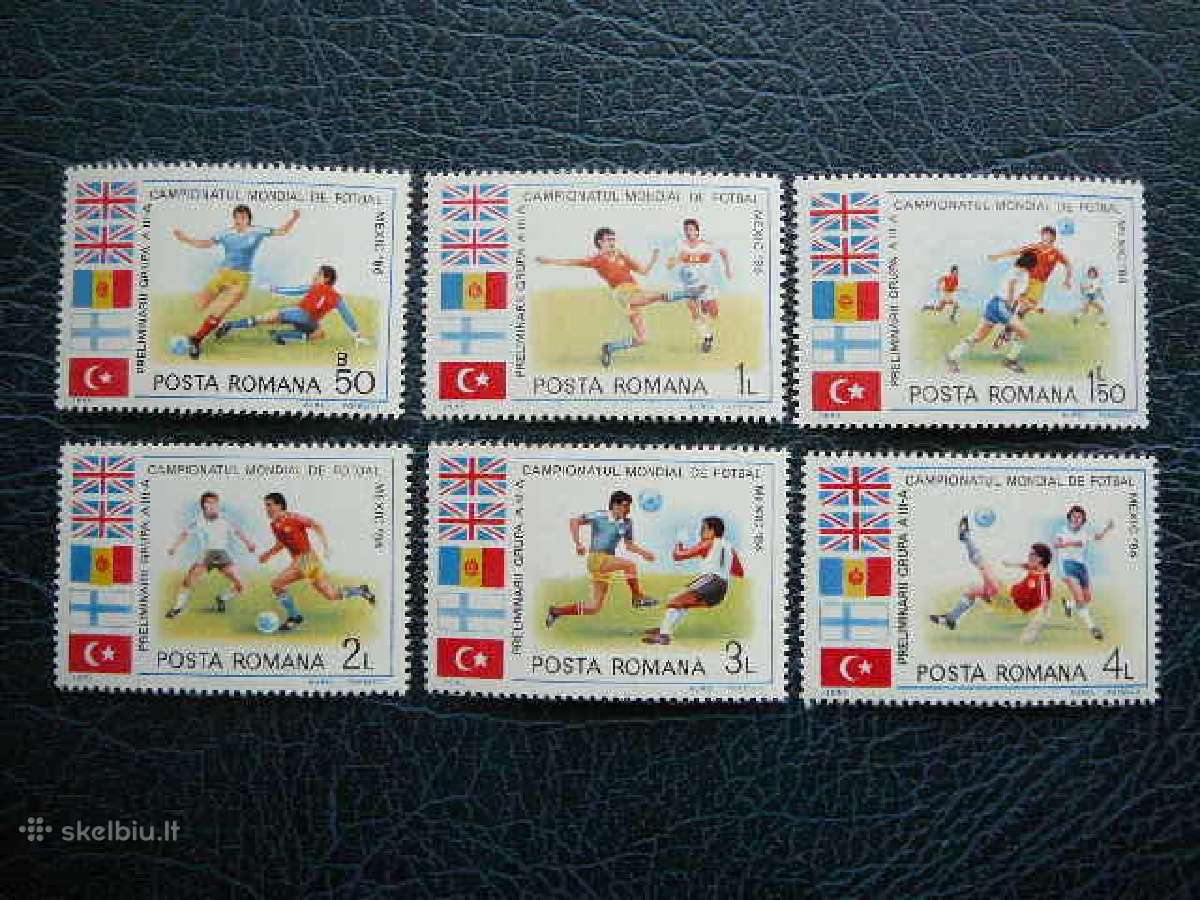 Futbolas Mexico86 Rumunija 1985 Mnh alb4193