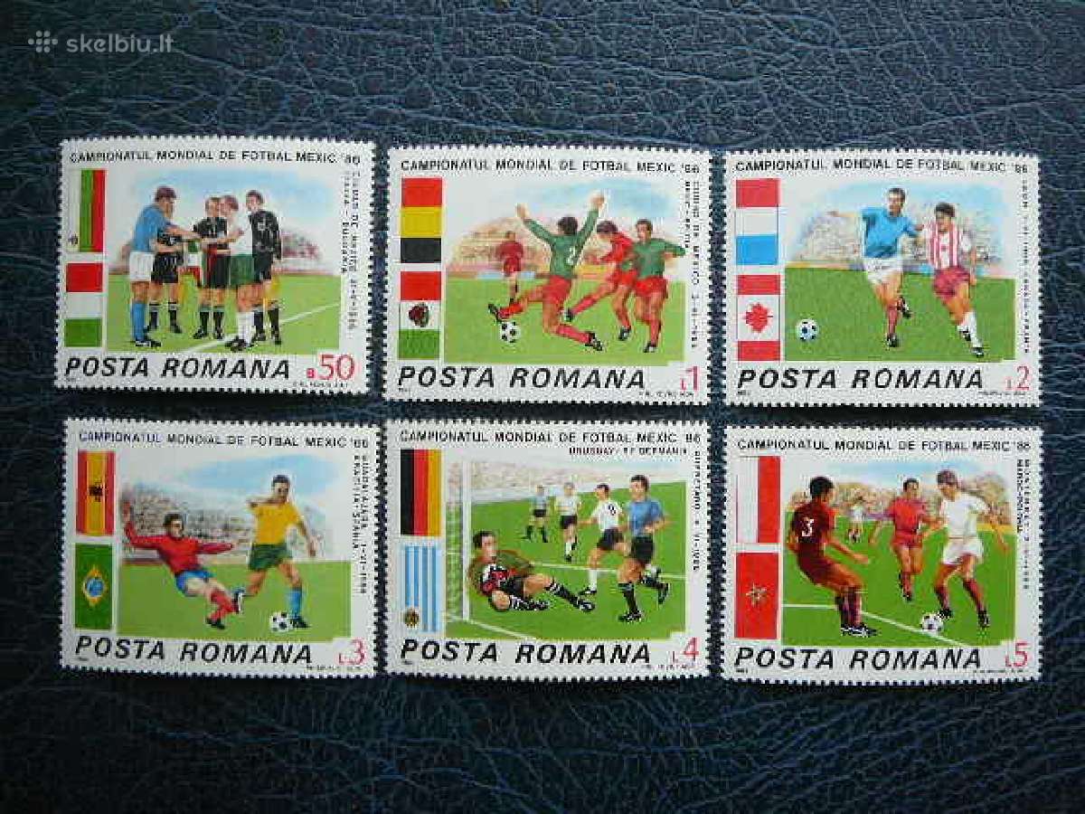 Futbolas Mexico86 Rumunija 1986 Mnh alb4260