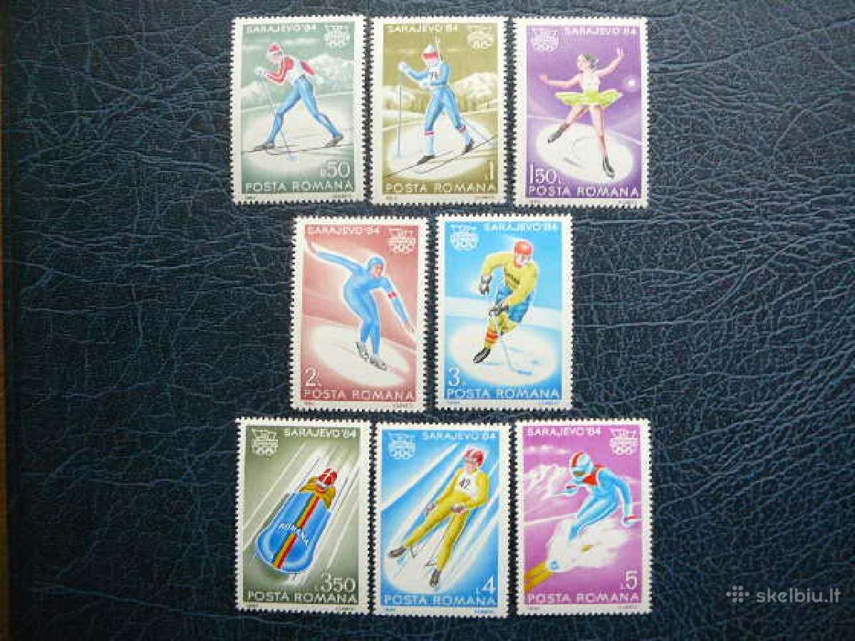 Olimpines Sarajevo84 Rumunija 1984 Mnh alb4003