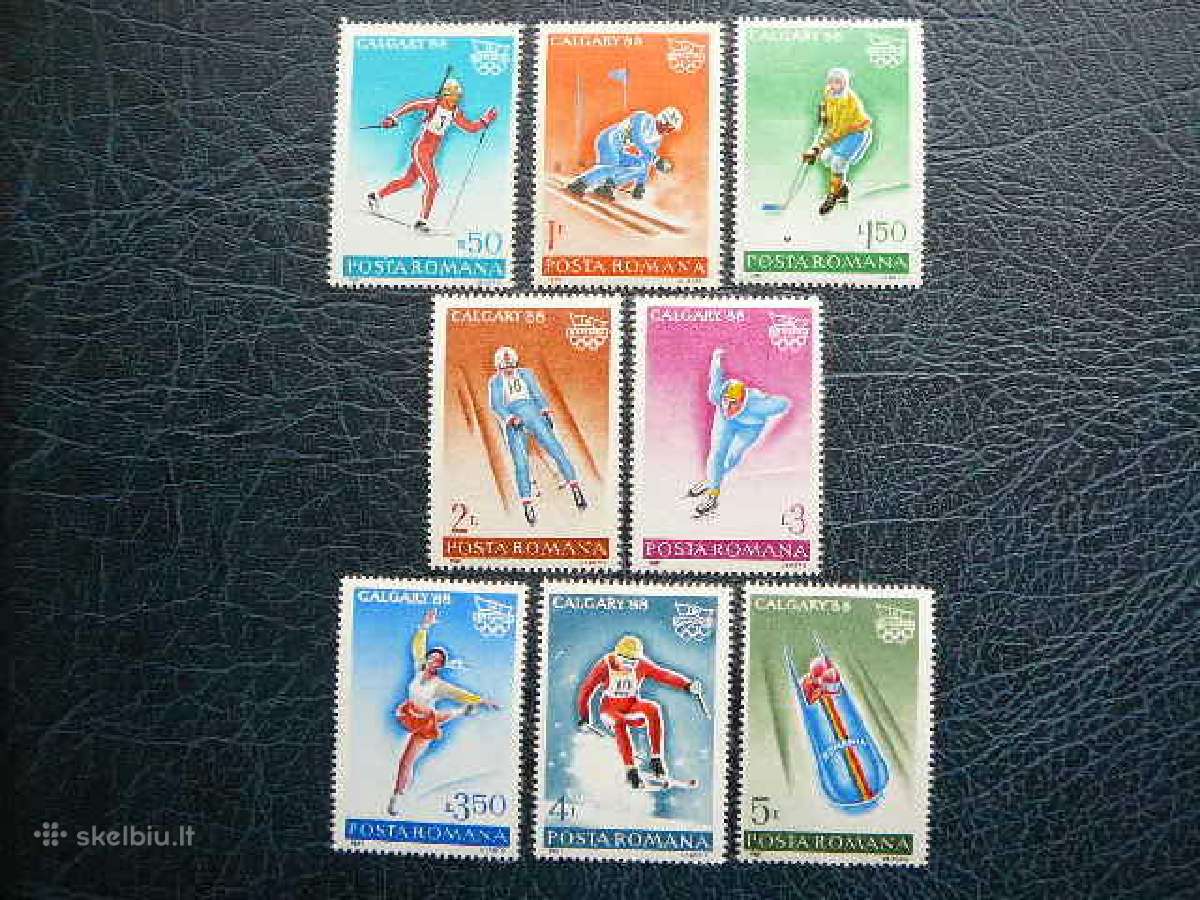 Olimpines Calgary88 Rumunija 1987 Mnh alb4418