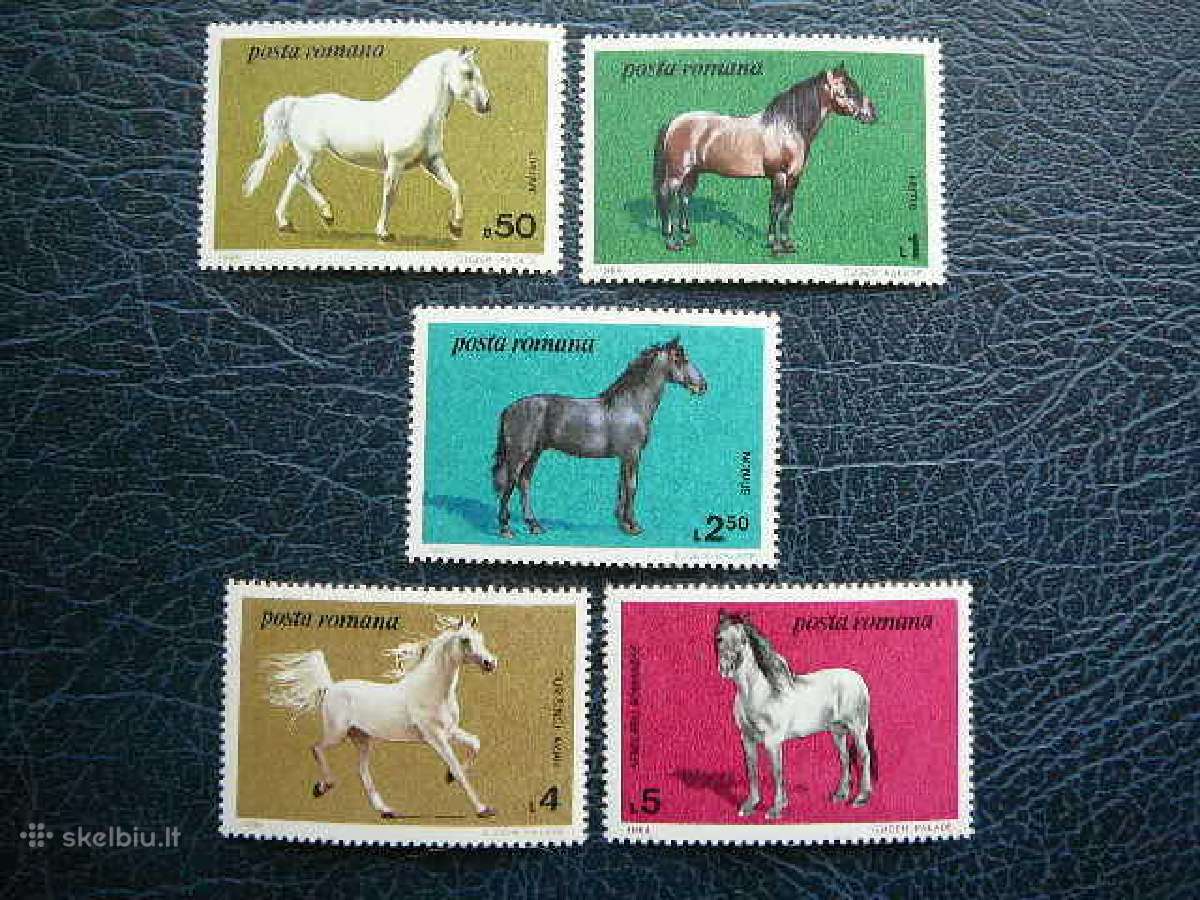 Arkliai Rumunija 1984 Mnh alb4077