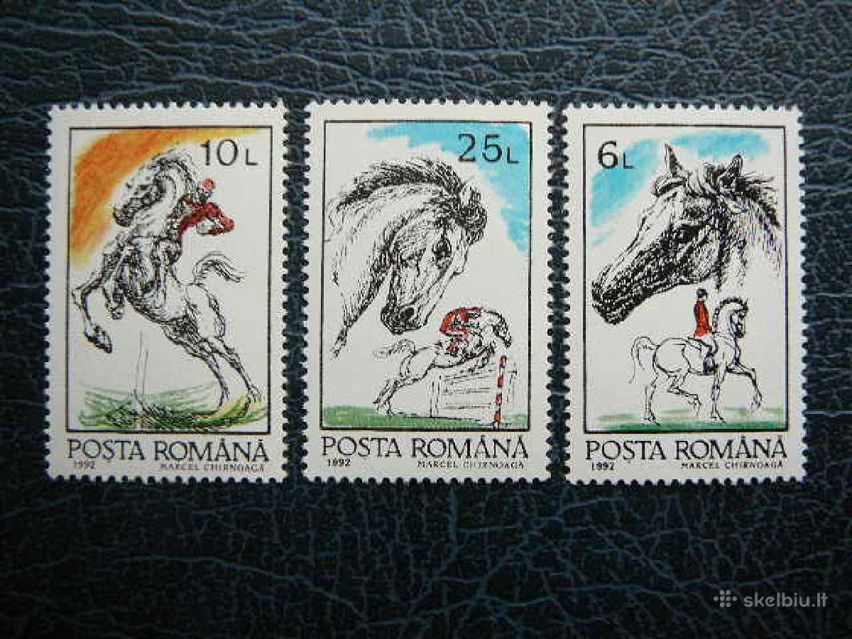 Arkliai Rumunija 1992 Mnh alb4784