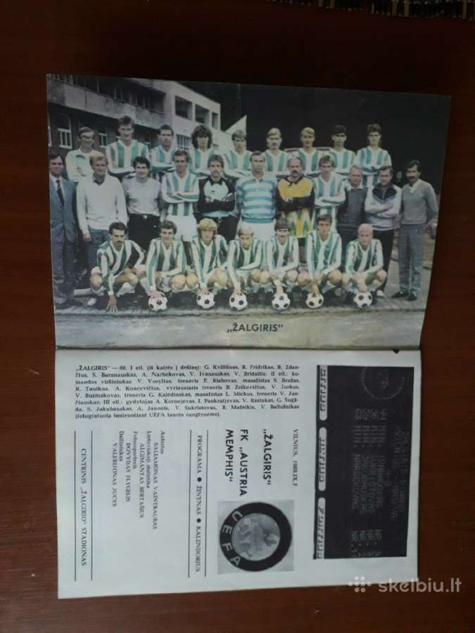 Vilniaus "Žalgiris" - "Austria Memphis" 1988 metai - nuotraukos Nr. 3